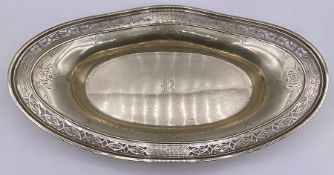 An American style sterling silver serving tray (280g)