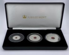 The 2020 Remembrance Day Solid Silver Proof Coin Collection, denomination £1, £2 and £5, weight 10g,
