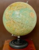 Philips 19 inch Terrestrial Globe printed in Great Britain by George Philip & Son ltd 1965