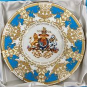 Two Royal collection ten inch plates celebrating the Queen's Golden Jubilee in original boxes