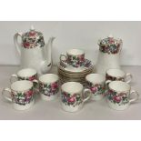 A Crown Staffordshire coffee set