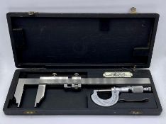 A Vernier scale, boxed.