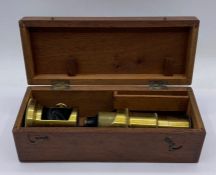 Brass case micoscope