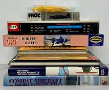 A selection of four aircraft models kits, Frog Master III, Babs Mitsubishi C5M1, Grumman S2F and