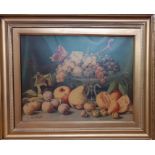 A print after Giuseppe Falchetti (1843-1918) Italia, 'Still Life', framed, (37x48 cm).