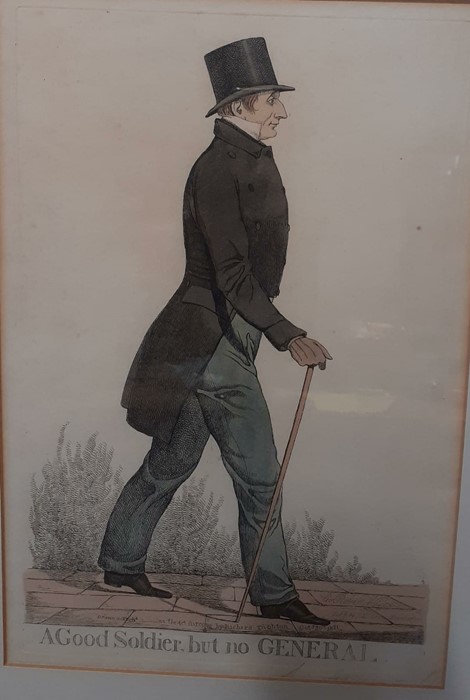 A pair of hand-coloured etching by Richard Dighton (1795-1880) English, "Sir Robert Thomas - Image 3 of 3