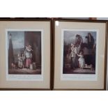 A pair of Francis Wheatley's "Cries of London" prints, (28x20 cm). (2)