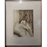 Frank Vernon Martin (1921-2005), 'Vilma Banky', signed, titled and numbered 14/100, etching,