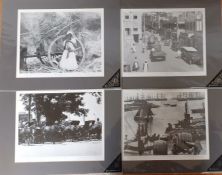A group of four photographs depicting live in Barbados at the first half of the 20th century,