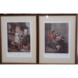 A pair of Francis Wheatley's "Cries of London" prints, (28x20 cm). (2)