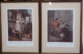 A pair of Francis Wheatley's "Cries of London" prints, (28x20 cm). (2)