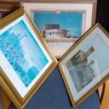 A group of three prints, one after-after Lowry, framed and glazed. (3)