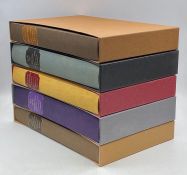 A collection of five hardback cased Thomas Hardy books published by the Folio Society