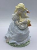 Coalport "The Goose Girl" figurine Limited Edition 32/9400
