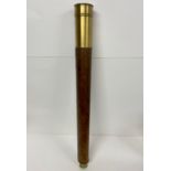 A leather and brass sea telescope.