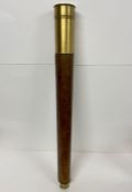 A leather and brass sea telescope.