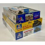 Four boxed tank models to include, Shernab 4A A1 Allied, M36 B1 Destroyer, Marder III and WiveL Wind