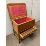 A Mid Century work trolley by Arnold (H64cm W63cm D44cm)