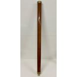 An Improv'd Sea Telescope by Gilbert Wright & Hooke of London in brass and wood (99cm L closed 125cm