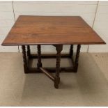 An extendable hall table on barley twist legs