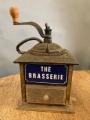 A vintage coffee bean grinder (H23cm)