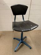 Industrial Mid Century factory work stool/chair