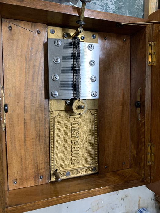 A Polyphon table top musical box, with a selection of Polyphon discs - Image 2 of 11