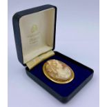 An 18ct gold (Marked 750) Cameo