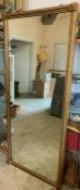 A large gilt frame mirror (190cm x 80cm)