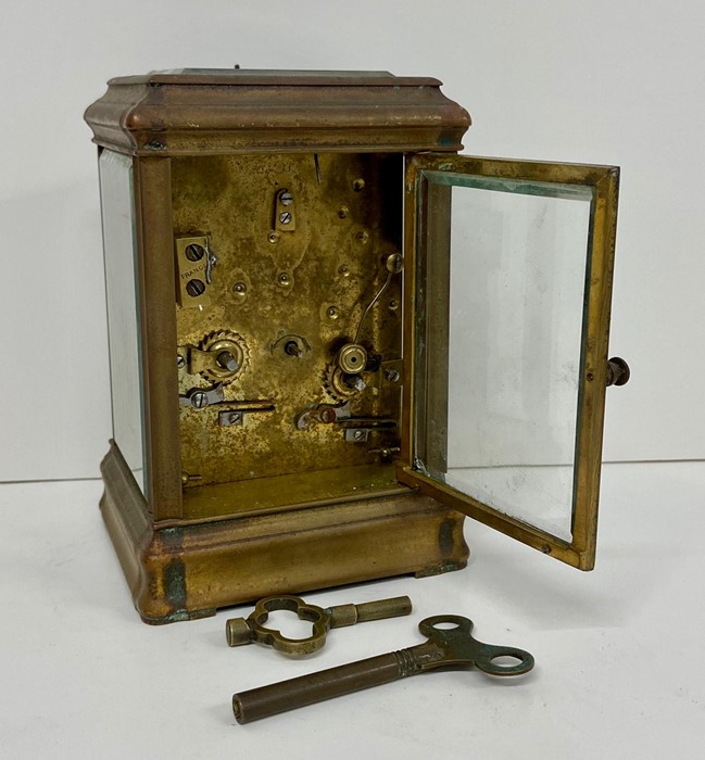 A Brass Carriage clock - Image 3 of 4