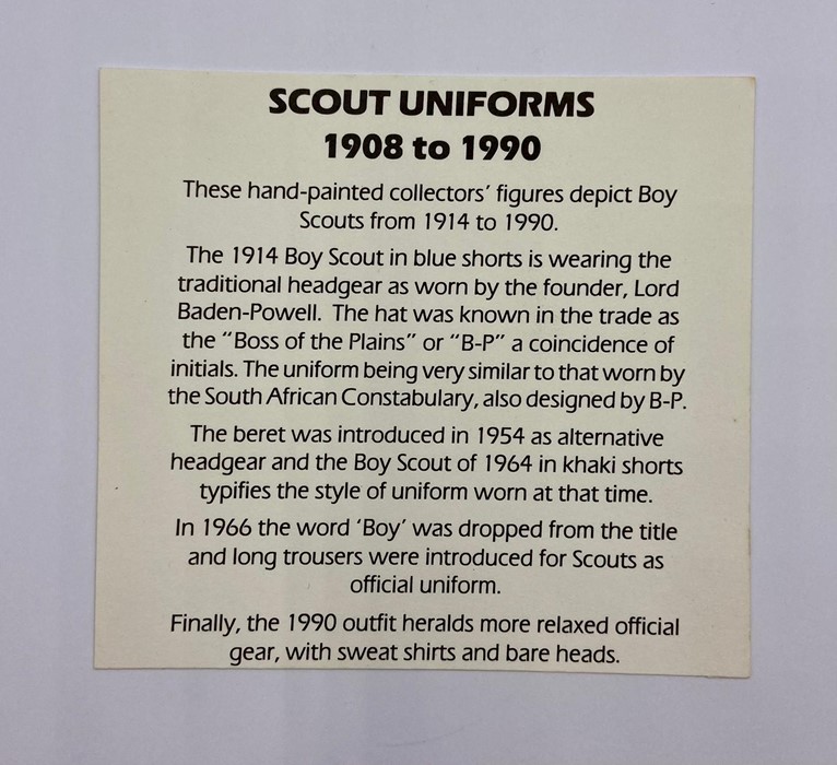Gerry Ford Diecast Scout Uniforms 1908-1990 - Image 3 of 4