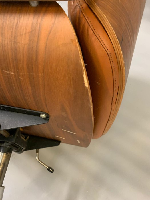 A Mid Century Martin Stoll Giroflex desk chair, designed by Karl Dittert with a plywood and - Image 12 of 13