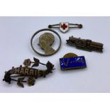 A small selection of various pin badges
