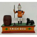 A Cast iron Trick Dog moneybox