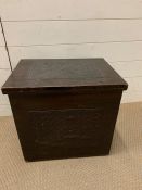 A wooden carved box (H44cm W46cm D34cm)