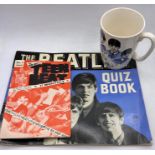 A small selection of Beatles memorabilia to include The Beatles Quiz book, Teen Beat No 5 and The