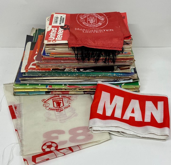 A Selection of Vintage Manchester Utd programmes and memorabilia