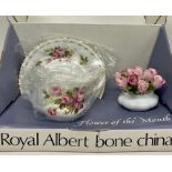 A Boxed Royal Albert Bone china set (For Chairty)