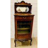 A 19th century mahogany chiffonier (H144cm W57cm D40cm)