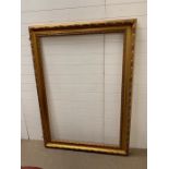 A large gilt frame (size external W 125cm x L 172cm - internal 147cm L x 100cm W )