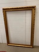 A large gilt frame (size external W 125cm x L 172cm - internal 147cm L x 100cm W )