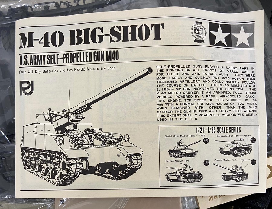 A boxed M40 "Big Shot" U.S Self Propelled Artillery by Tamiya - Image 5 of 5