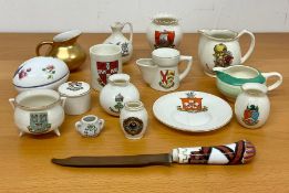 A collection of Crested Ware