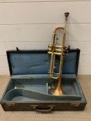 A Karl Meyer trumpet with case