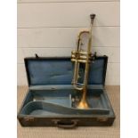 A Karl Meyer trumpet with case