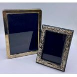 Two hallmarked silver picture frames