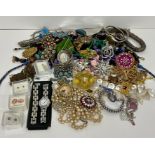 A Large box of costume jewellery