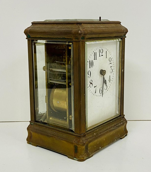 A Brass Carriage clock - Image 2 of 4