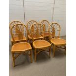 Six Kingsway cane chairs