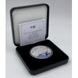 A Jubilee Mint 75th Anniversary of VE Day Fine Silver Proof Coin